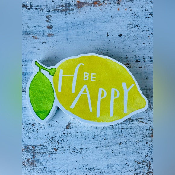 *Be Happy Chunky Lemon Shelf Sitter - Picture 6 of 11